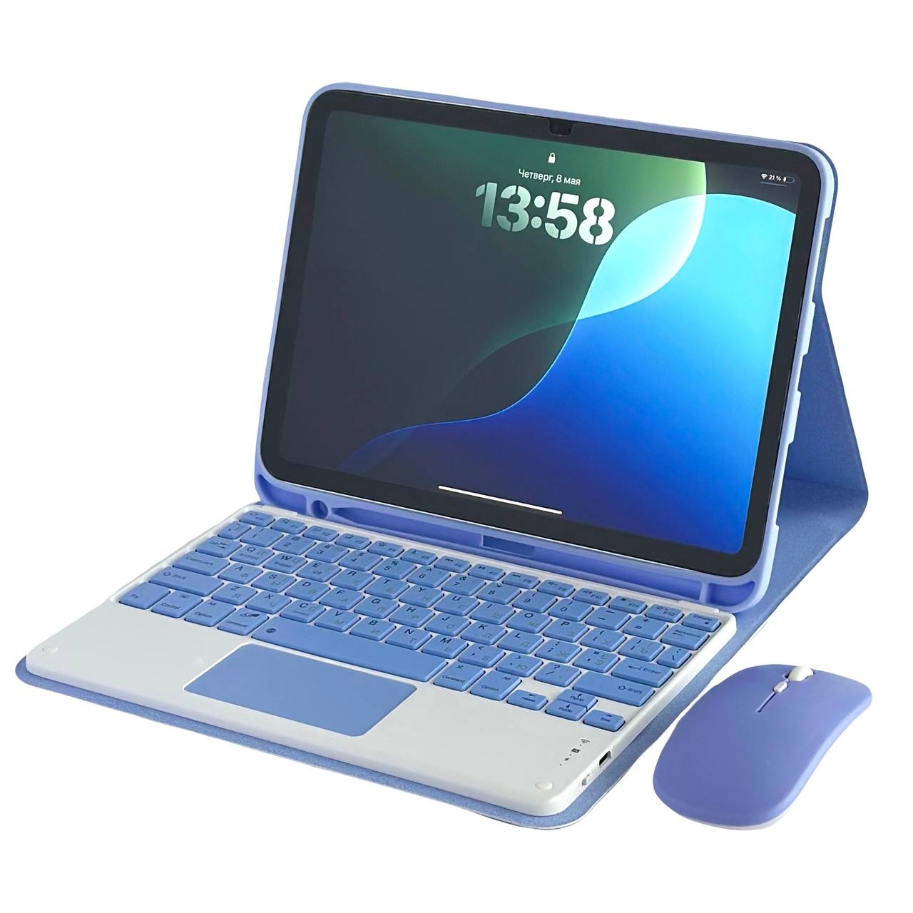 Set Case+Key+Mouse iPad 10.9" 10(2022)/11(2025) Purple - 2