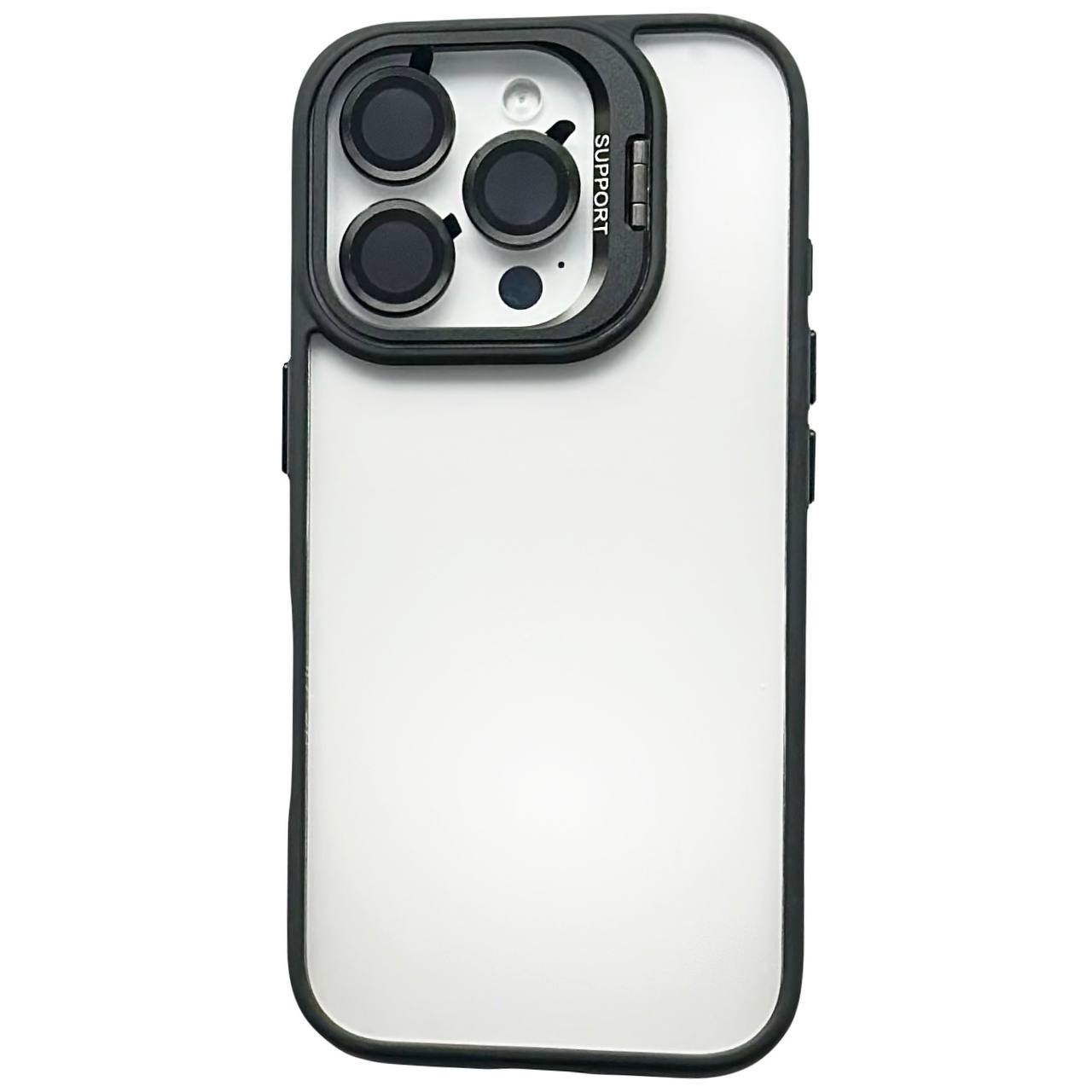Crystal Case + Lens Set iPhone 15 Pro Black - 1