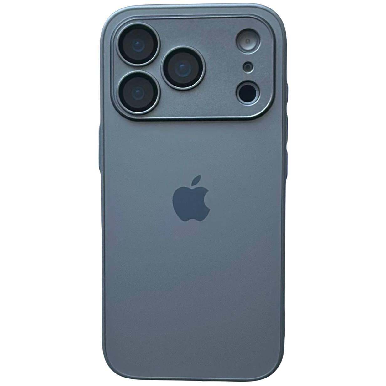 AG Silicone+Glass Case iPhone 17 Pro Max Titanium Gray - 1