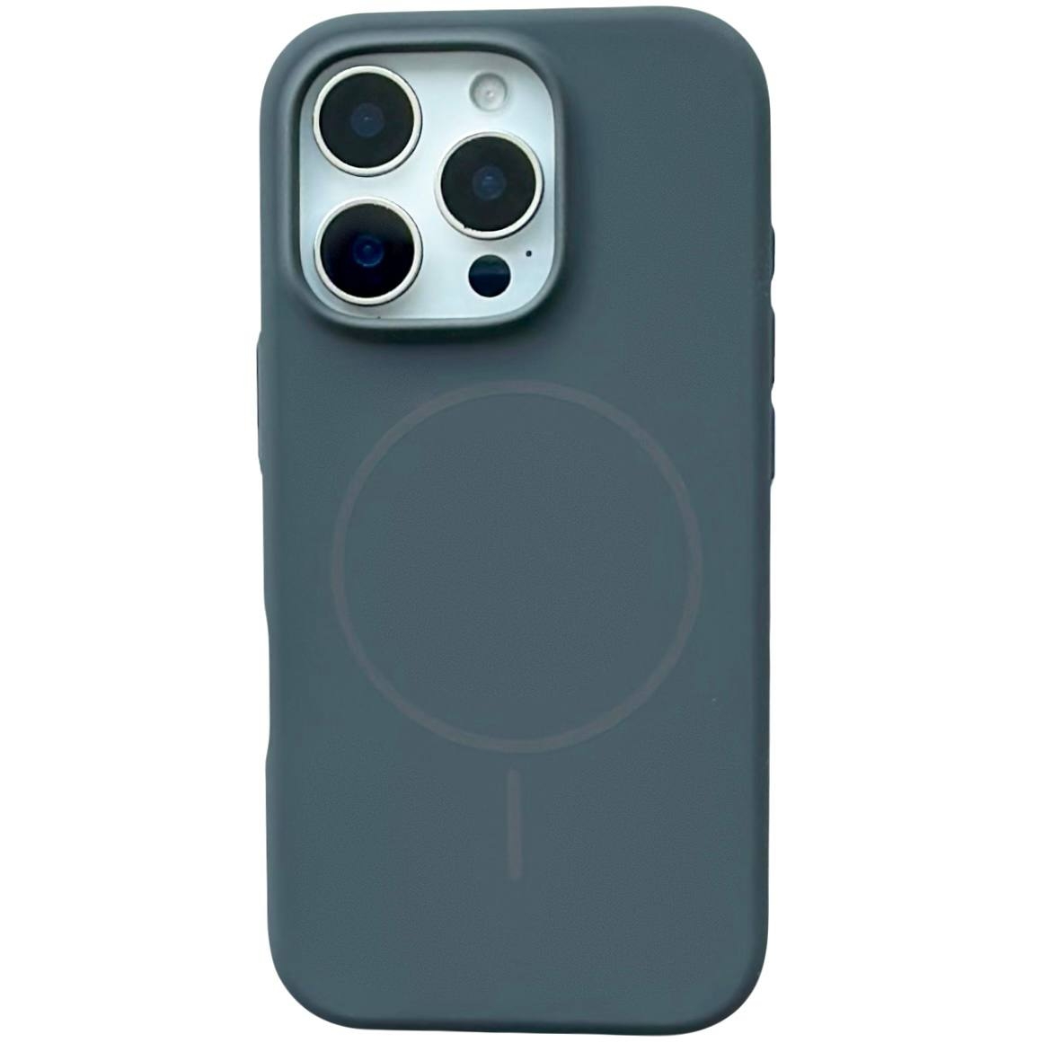 Silicone Case Slim Magsafe iPhone 14 Pro Pebble - 1