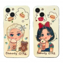 Beauty Girl TPU iPhone 13 Snow White