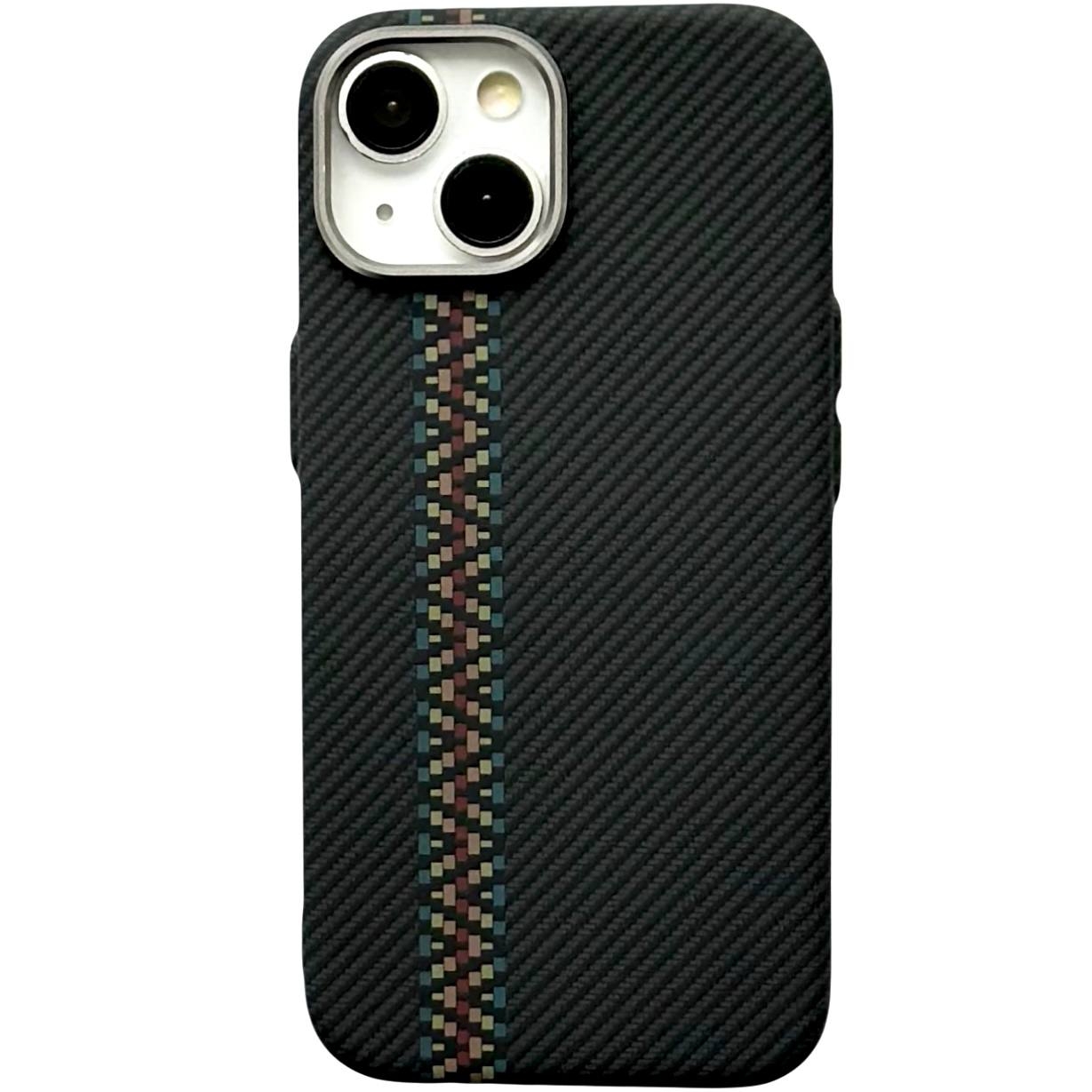 Carbon Pattern Magsafe iPhone 15 Black - 1
