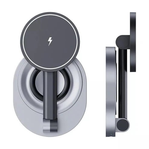 2in1 Magnetic Wireless Charger Stand 15W Black - 4