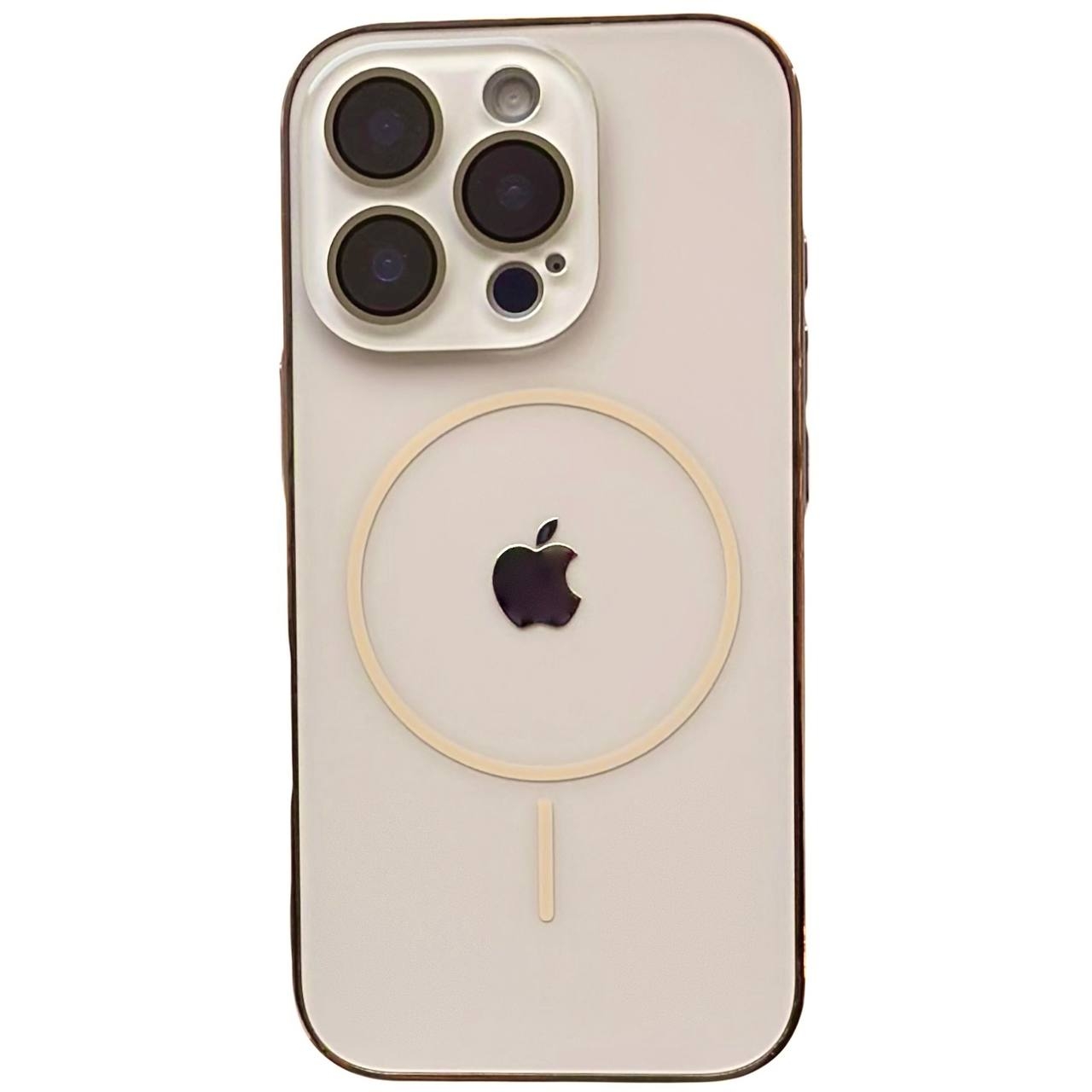 Matte Glass Slim Magsafe iPhone 14 Pro Gold - 1