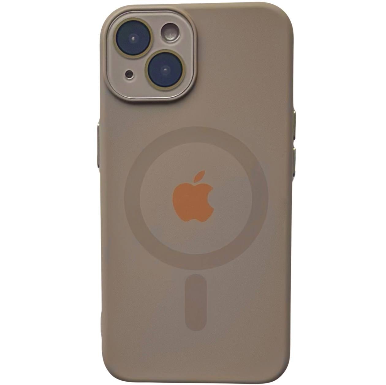 Silicone Metal Buttons Magsafe iPhone 14 Desert - 1