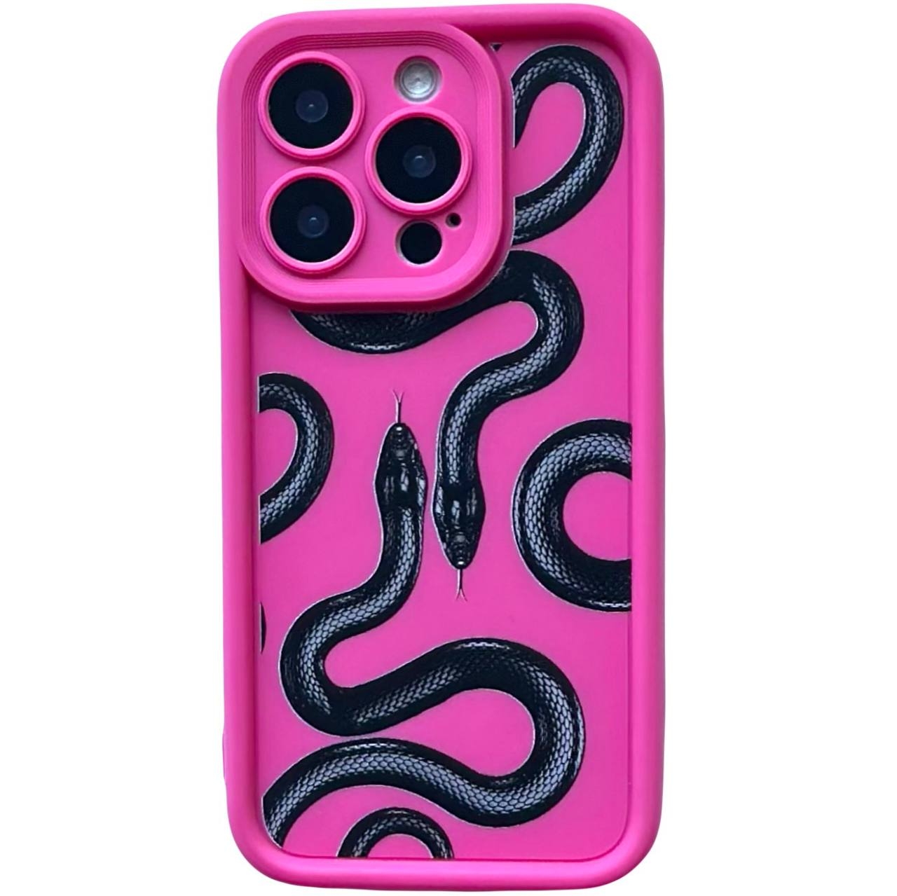 TPU Snake iPhone 15 Pro Max Pink - 1