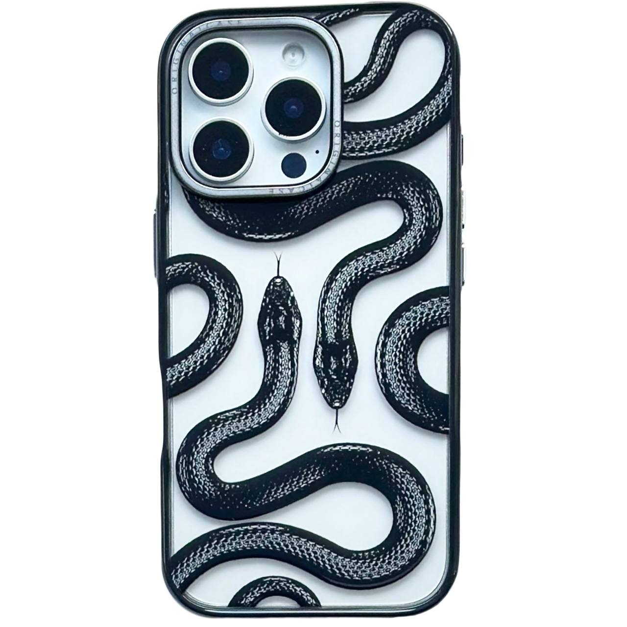 Luxury Snake iPhone 14 Pro Transp - 1