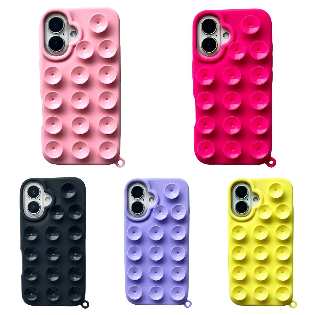 Silicone Suction Case iPhone 16 Black - 2