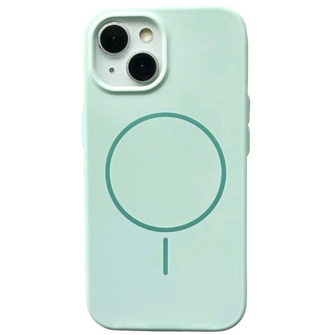 Silicone Case Slim Magsafe iPhone 15 Plus Turquoise - 1