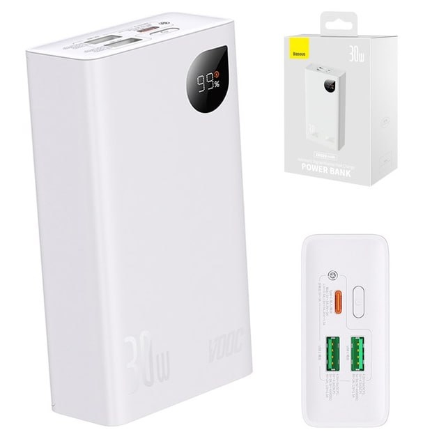 Baseus PowerBank Adaman2 V00C 20000mAh 30W White - 2