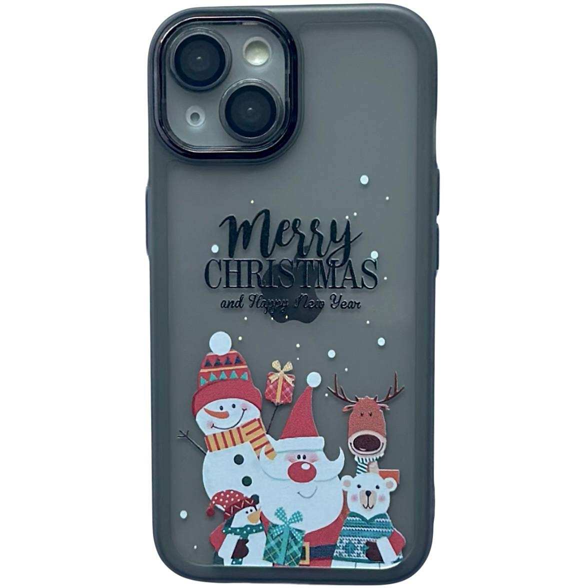 Christmas Glass Camera iPhone 13 Black - 1