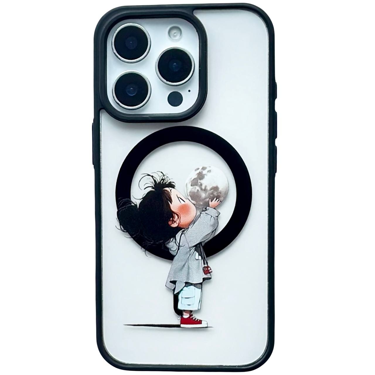Crystal Case MagSafe iPhone 12 Pro Max Girl Small - 1