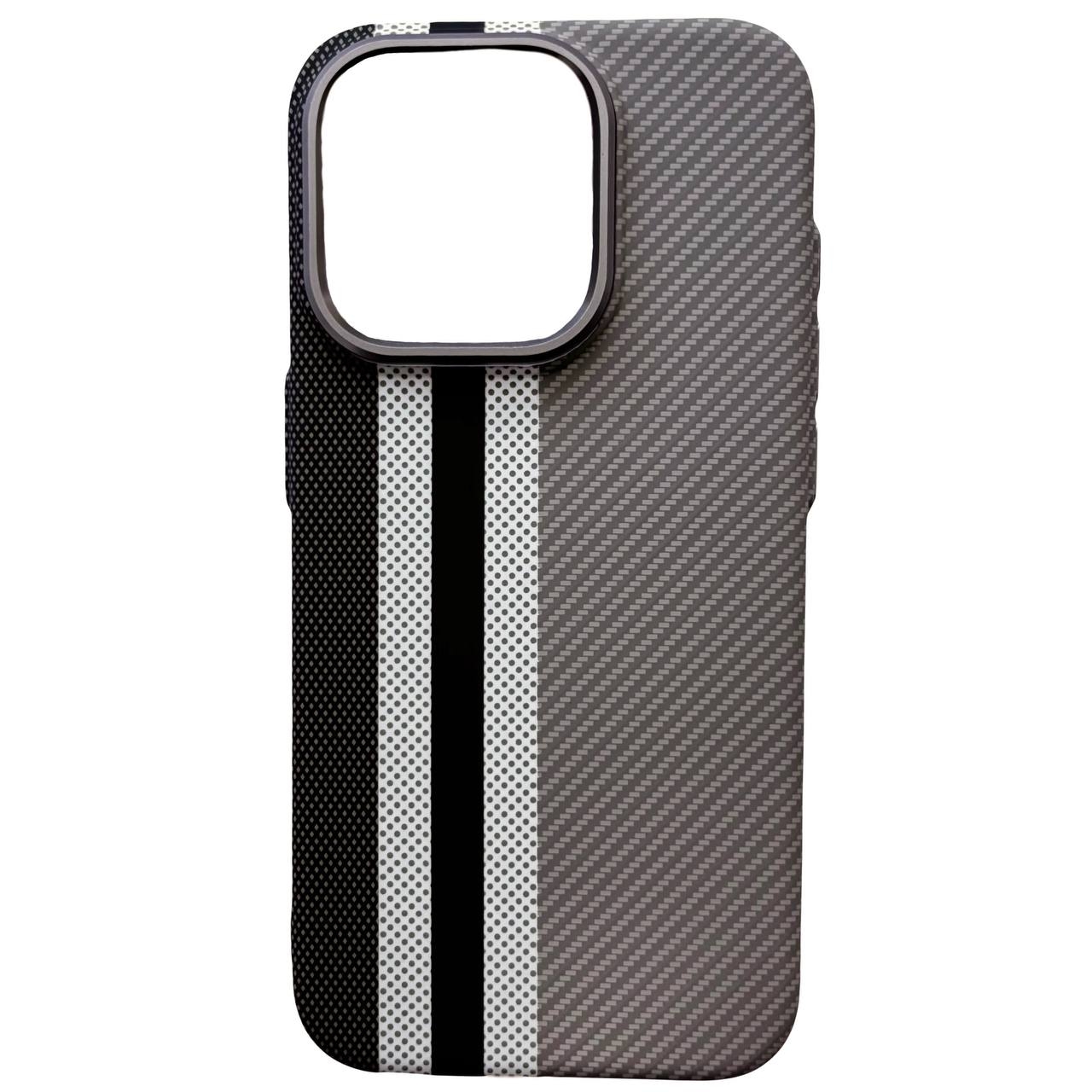 Carbon Pattern Magsafe iPhone 13 Gray - 3