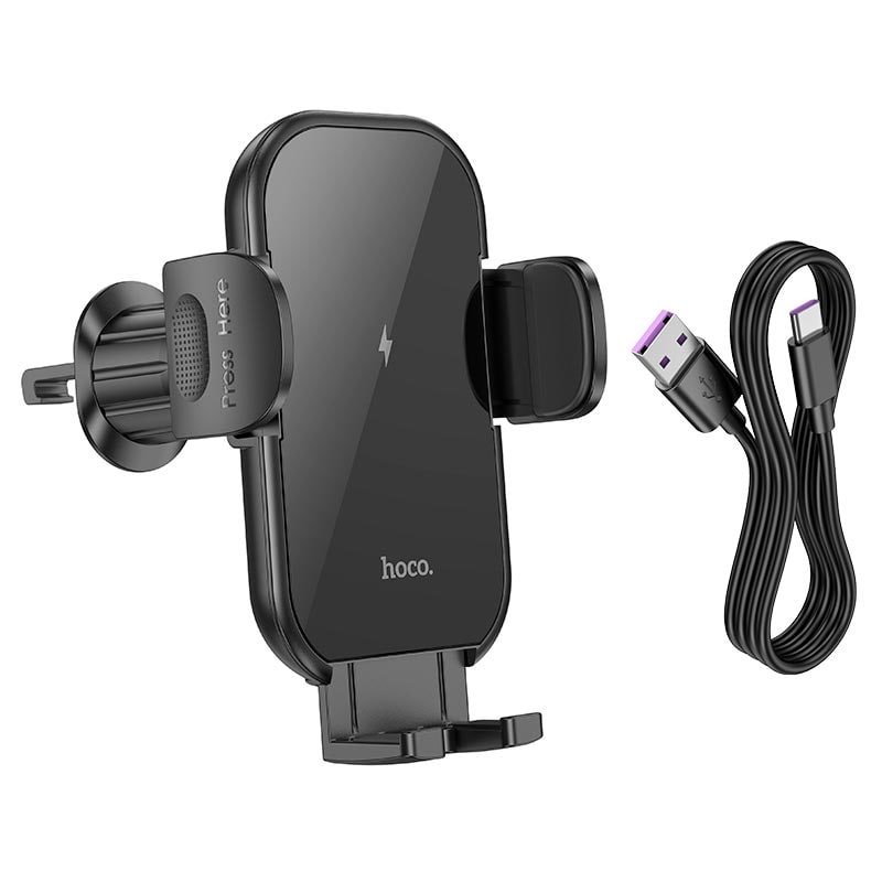 HOCO Wireless Car Holder HW4 Journey Black - 5