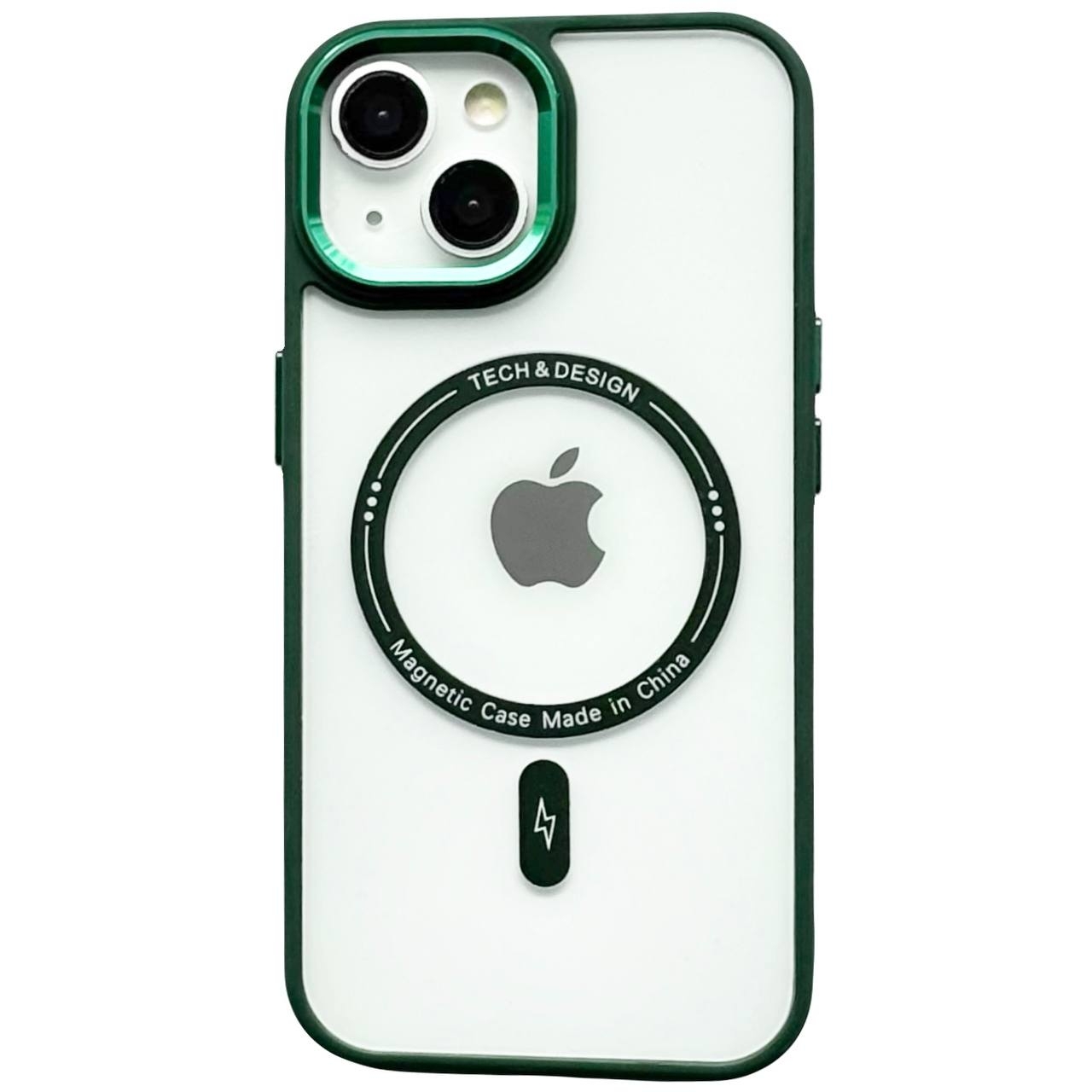 Crystal Case MagSafe iPhone 13 Green - 1