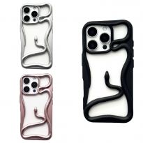 TPU 3D Snake iPhone 12 Pro Max Silver