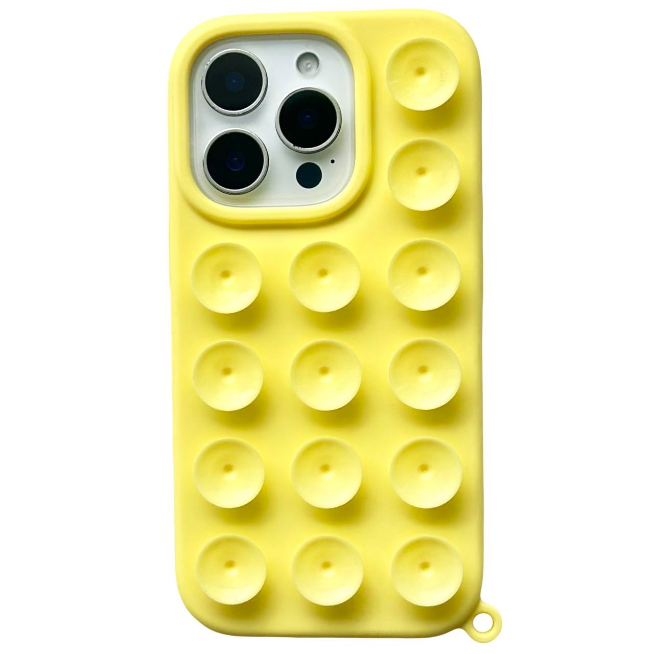 Silicone Suction Case iPhone 12 Pro Max Yellow - 1