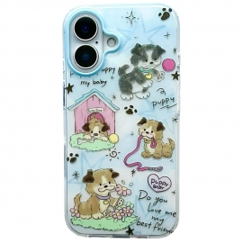 Cute Puppy TPU iPhone 16