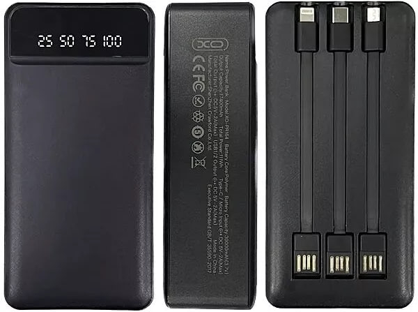 PowerBank XO-PR164 Led 30000mAh Black - 3