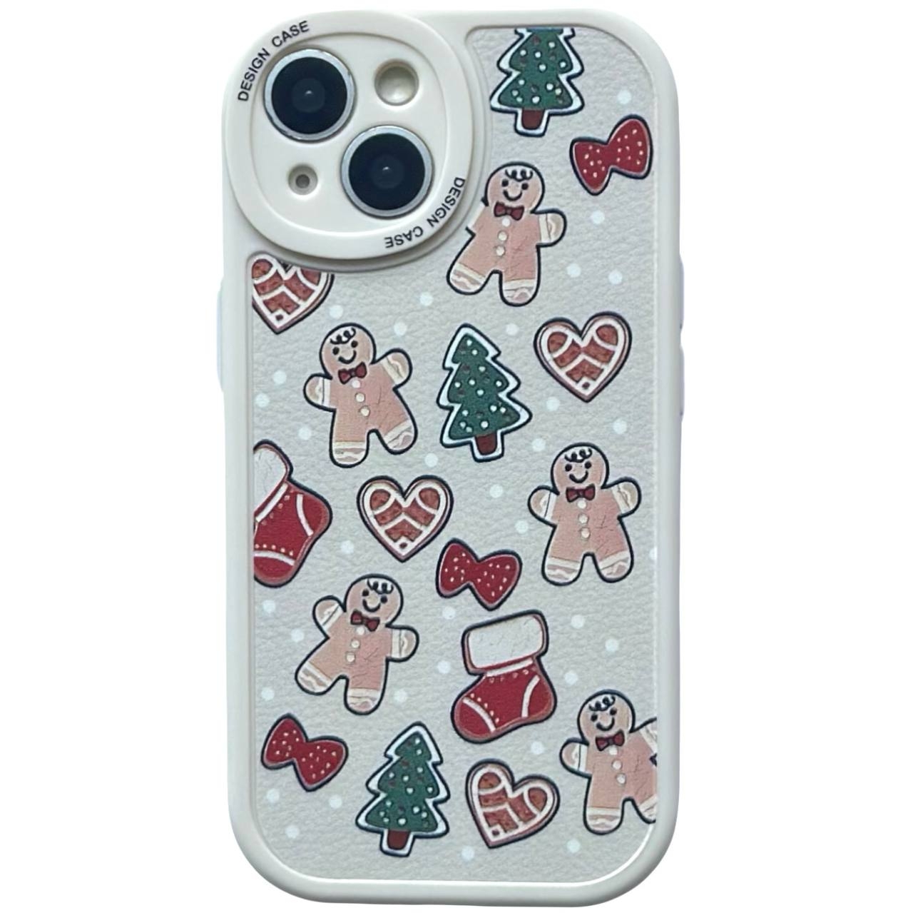 TPU Cute Christmas iPhone 14 White - 1