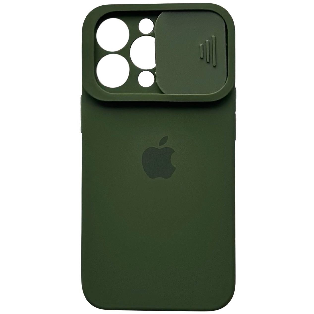 Silicone Case TPU Camera iPhone 14 Pro Max Dark Green - 3