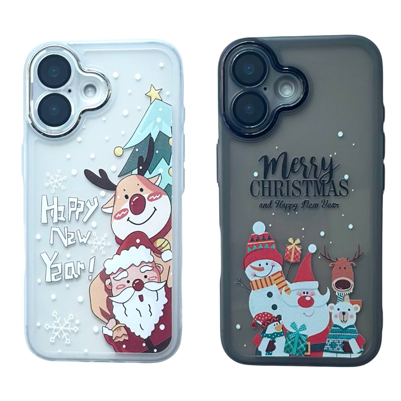 Christmas Glass Camera iPhone 16 White - 4