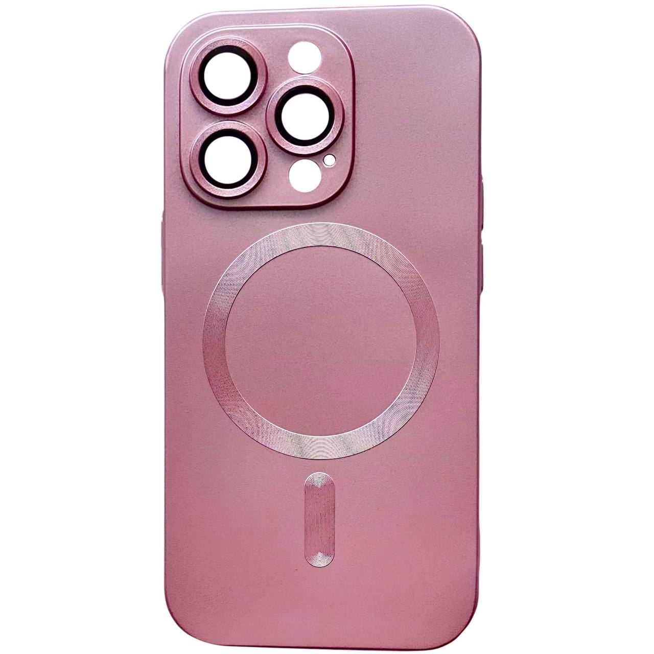 Matte Silicone with MagSafe iPhone 14 Pink - 3