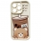 Cute Bear Coffee iPhone 12 Pro White