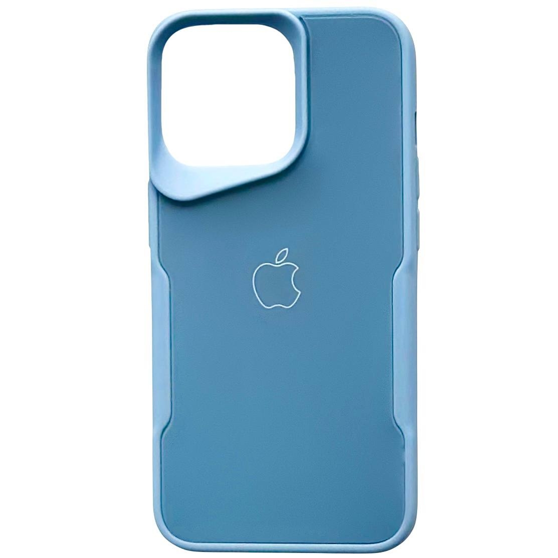 Glossy Glass Logo iPhone 14 Plus Blue - 2