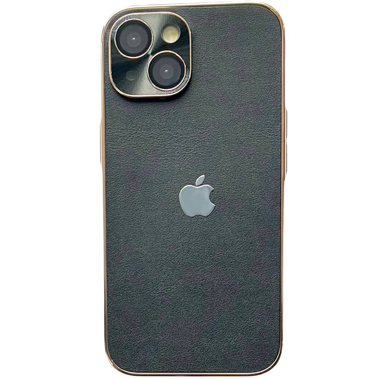 Leather Logo Case iPhone 13 Black - 1