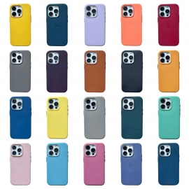Leather Case (MagSafe) iPhone 11 Pro Max Light Gray
