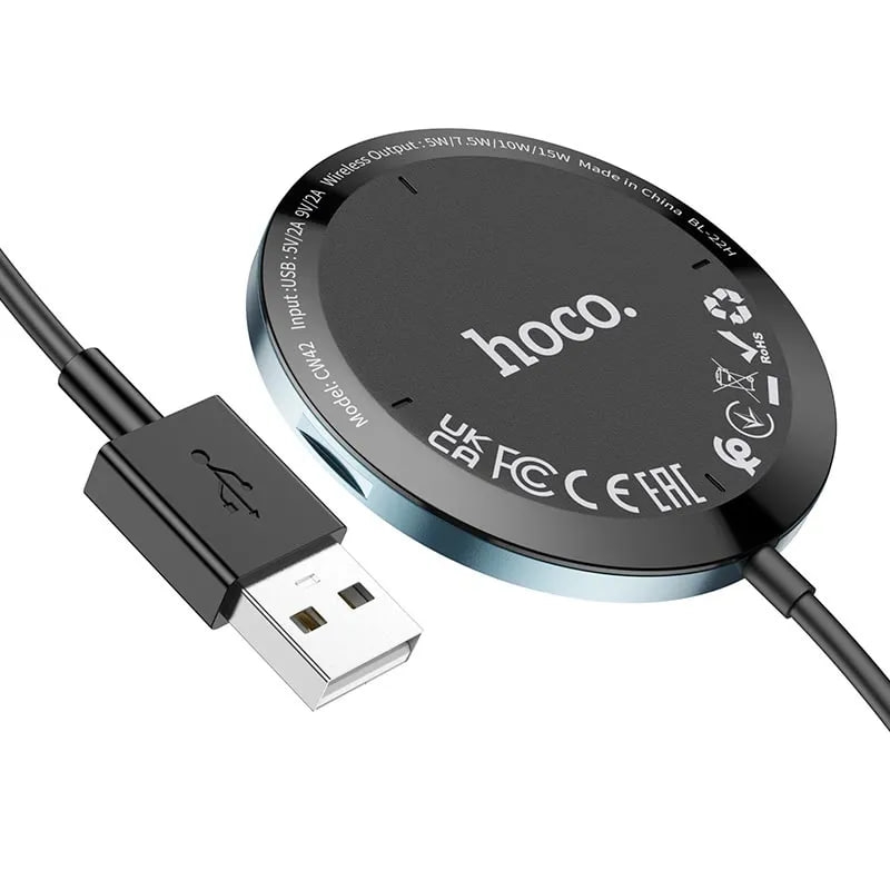 hoco. Car Holder Wireless CW42 Magnetic 15W Black - 2