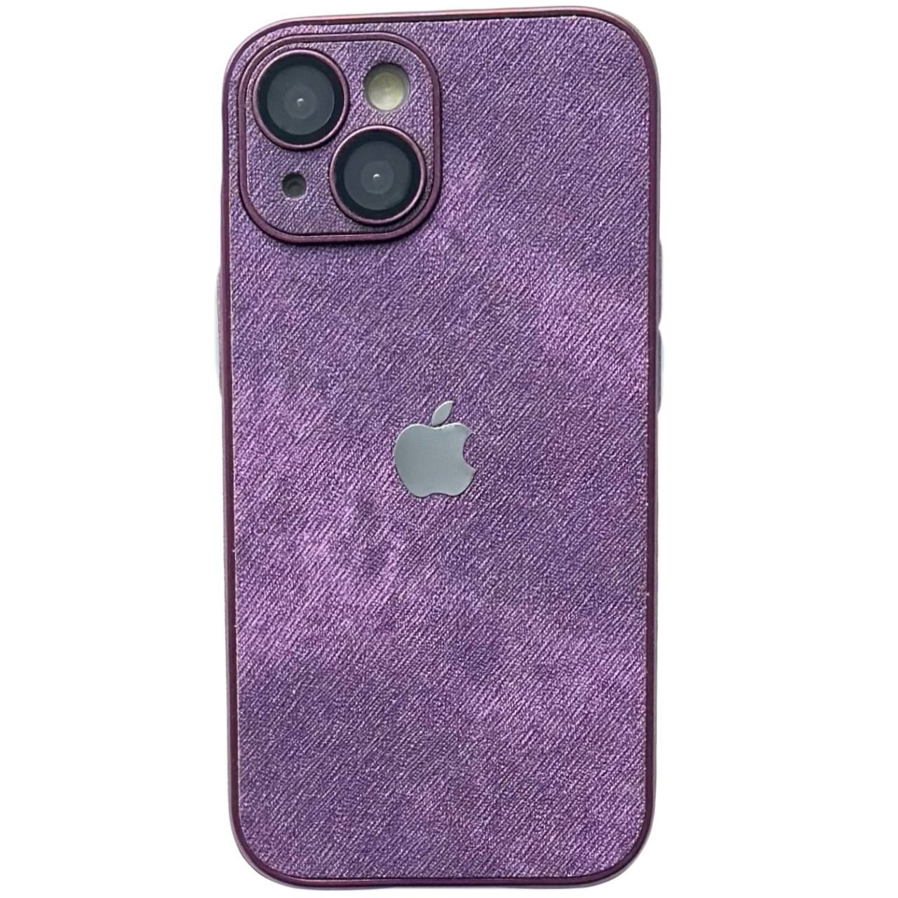 Textile Case Glass Camera iPhone 13 Purple - 1