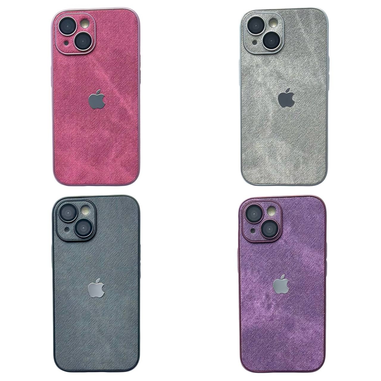Textile Case Glass Camera iPhone 13 Purple - 5