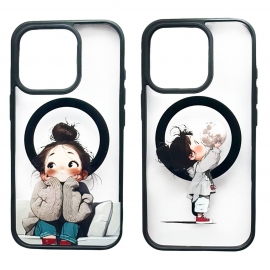 Crystal Case MagSafe iPhone 13 Pro Max Girl Big