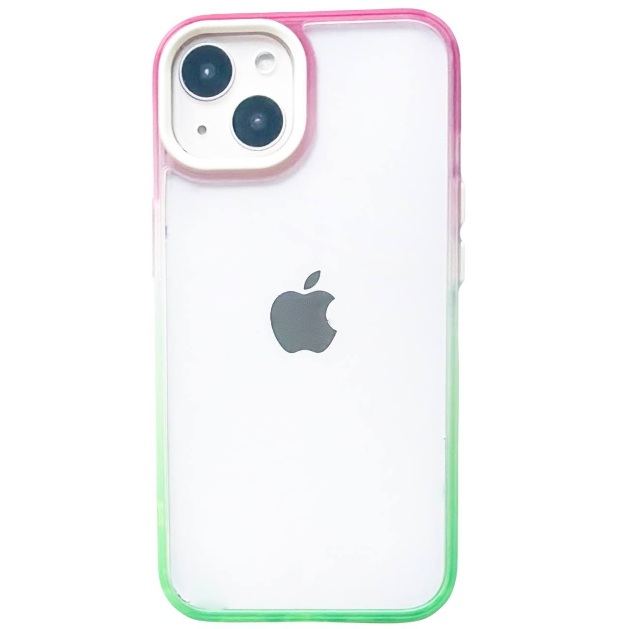 Gradient Crystal Case iPhone 14 Pro Pink/Green - 1