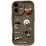 "Always Happy" Case iPhone 16 Brown
