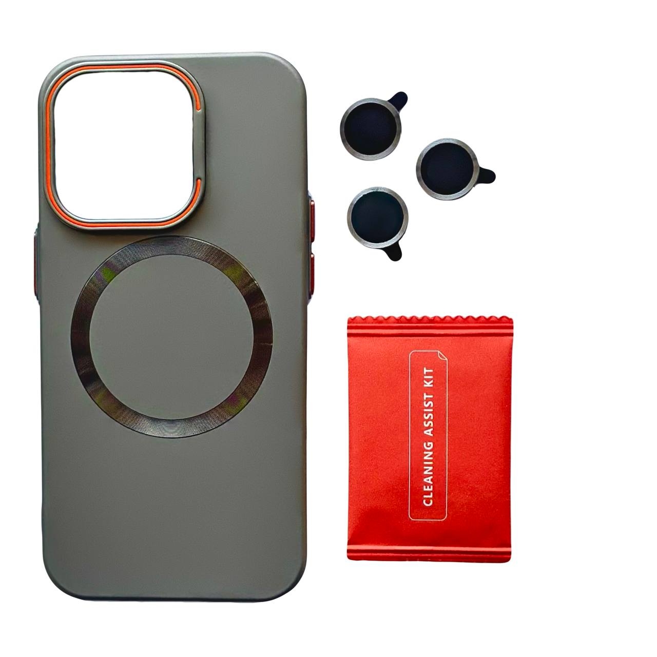 Camera Stand Lens iPhone 14 Gray - 3