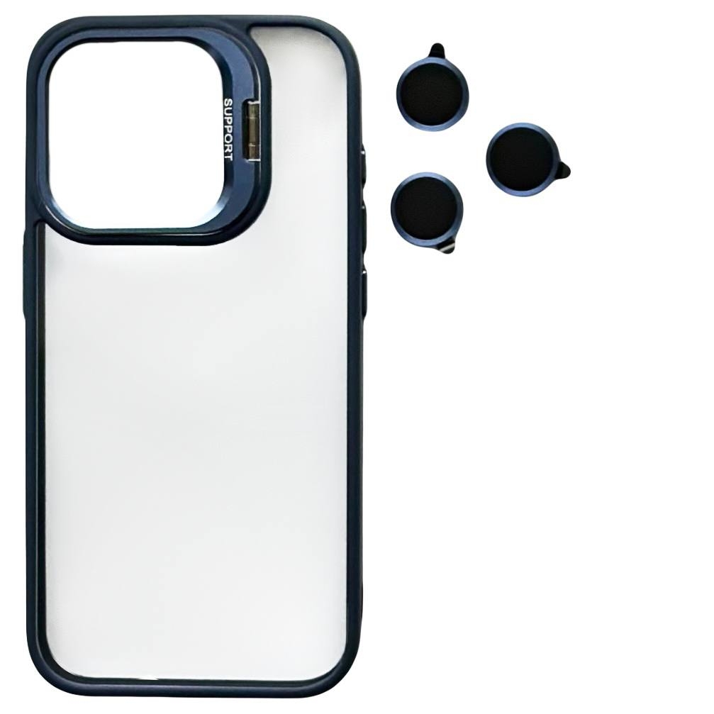 Crystal Case + Lens Set iPhone 15 Plus Midnight Blue - 3