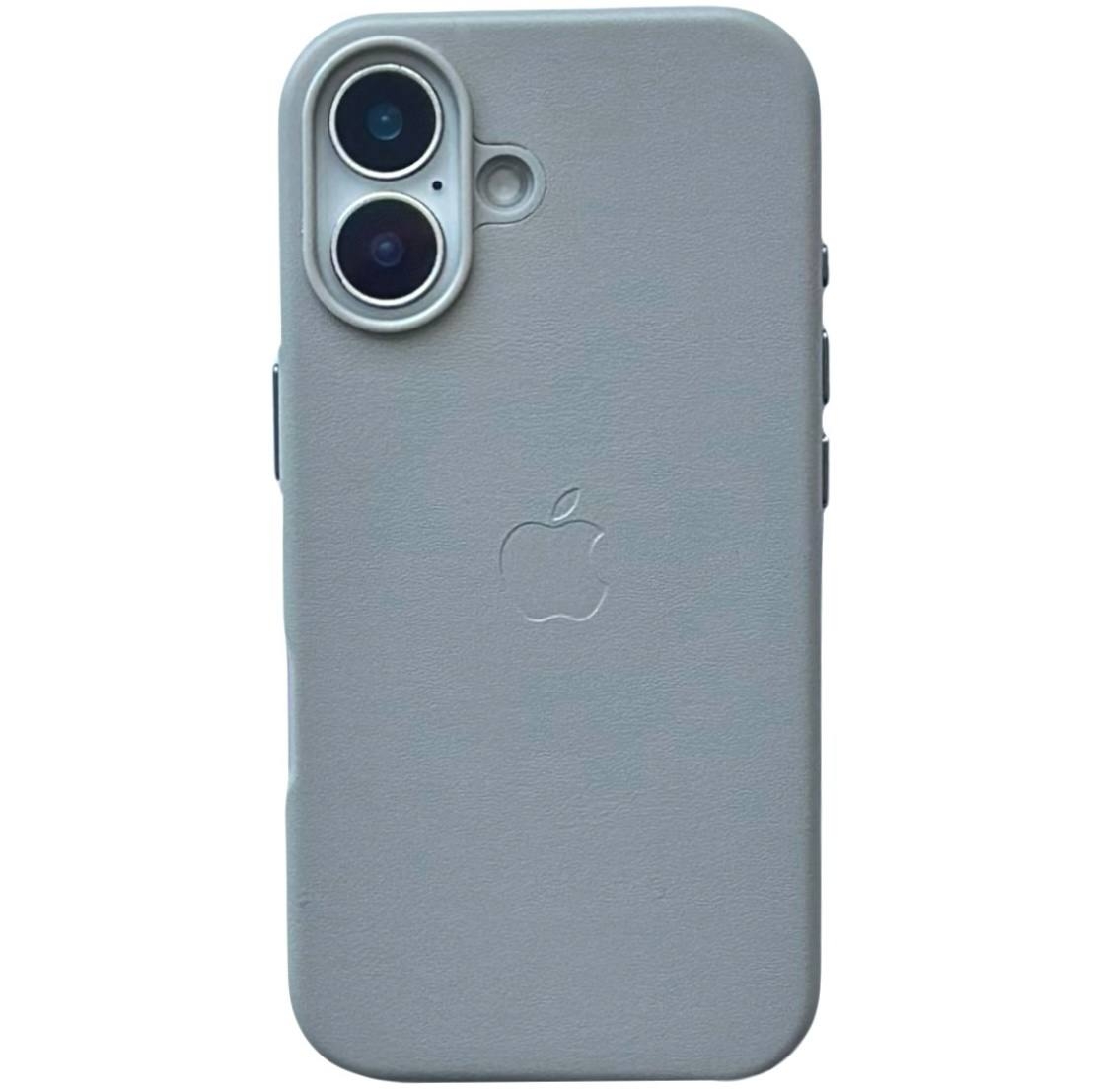 Leather Case (MagSafe) iPhone 16 Light Gray - 1