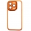 Color Case Glass Camera iPhone 15 Pro Max Orange