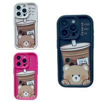 Cute Bear Coffee iPhone 11 Pro Black