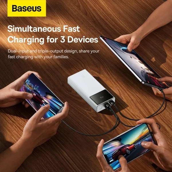 Baseus PowerBank Star-Lord 30000mAh 22.5W White - 5