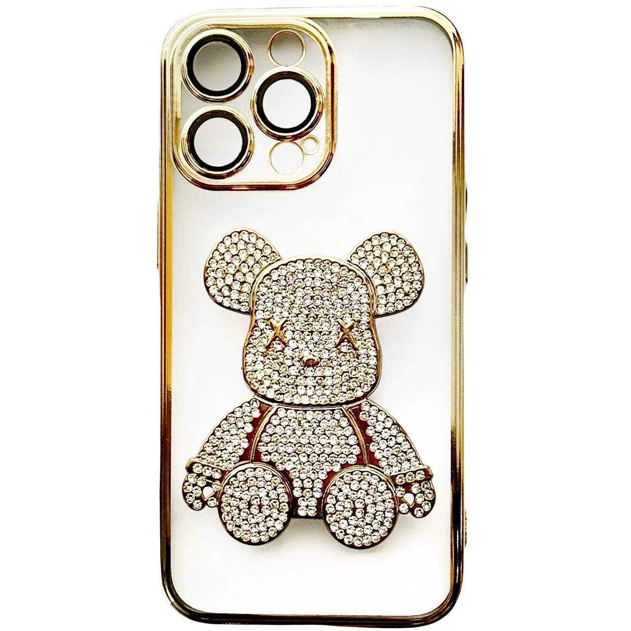 TPU BearBrick Diamond iPhone 11 Pro Max Gold - 1