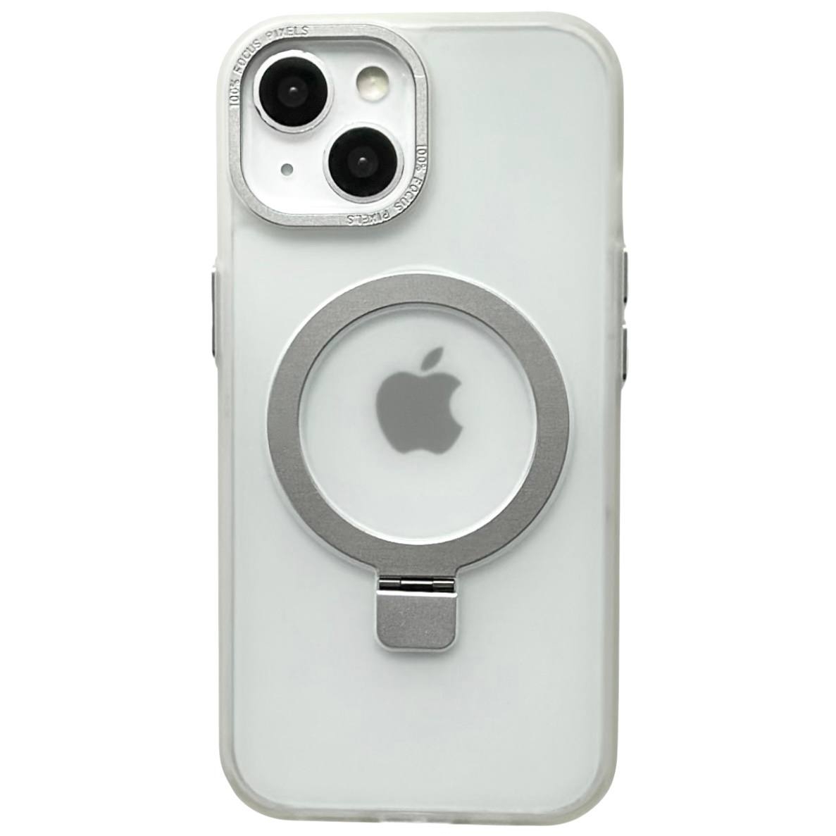 Frosted Case MagSafe Ring iPhone 14 Plus Transparent - 1
