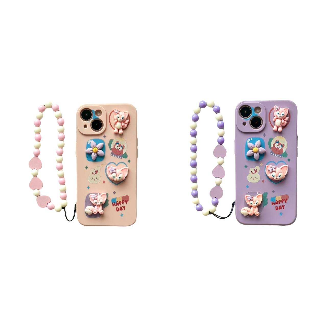 Beads iPhone TPU iPhone 13 Pink - 4