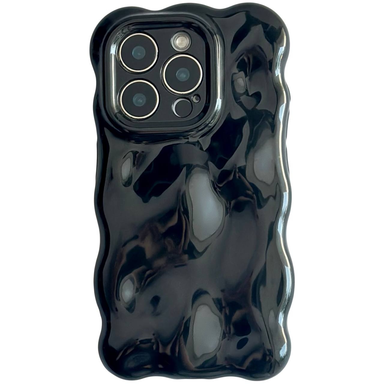 Lack Crumpled iPhone 15 Pro Max Black - 1