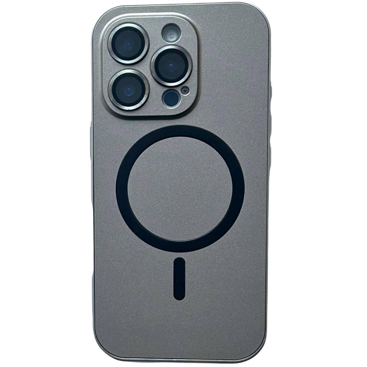 Metal Case 2in1 Magsafe iPhone 16 Pro Max Titanium Gray - 1