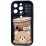 Cute Bear Coffee iPhone X/Xs Black