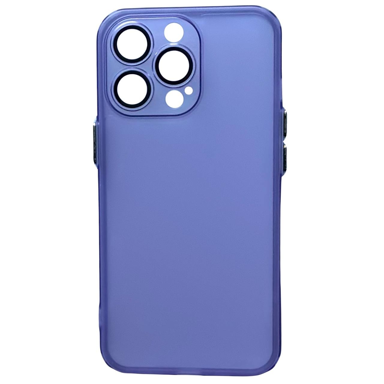 Matte TPU Camera iPhone 14 Pro Max Purple - 3